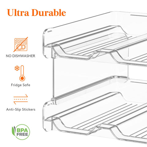 Lifewit shelves maximize space and prevent bottles from rolling on kitchen surface