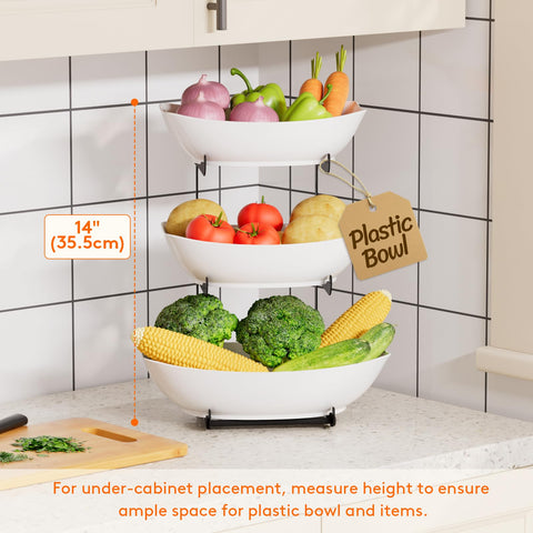 Lifewit stackable trays simplify storage when not in use.