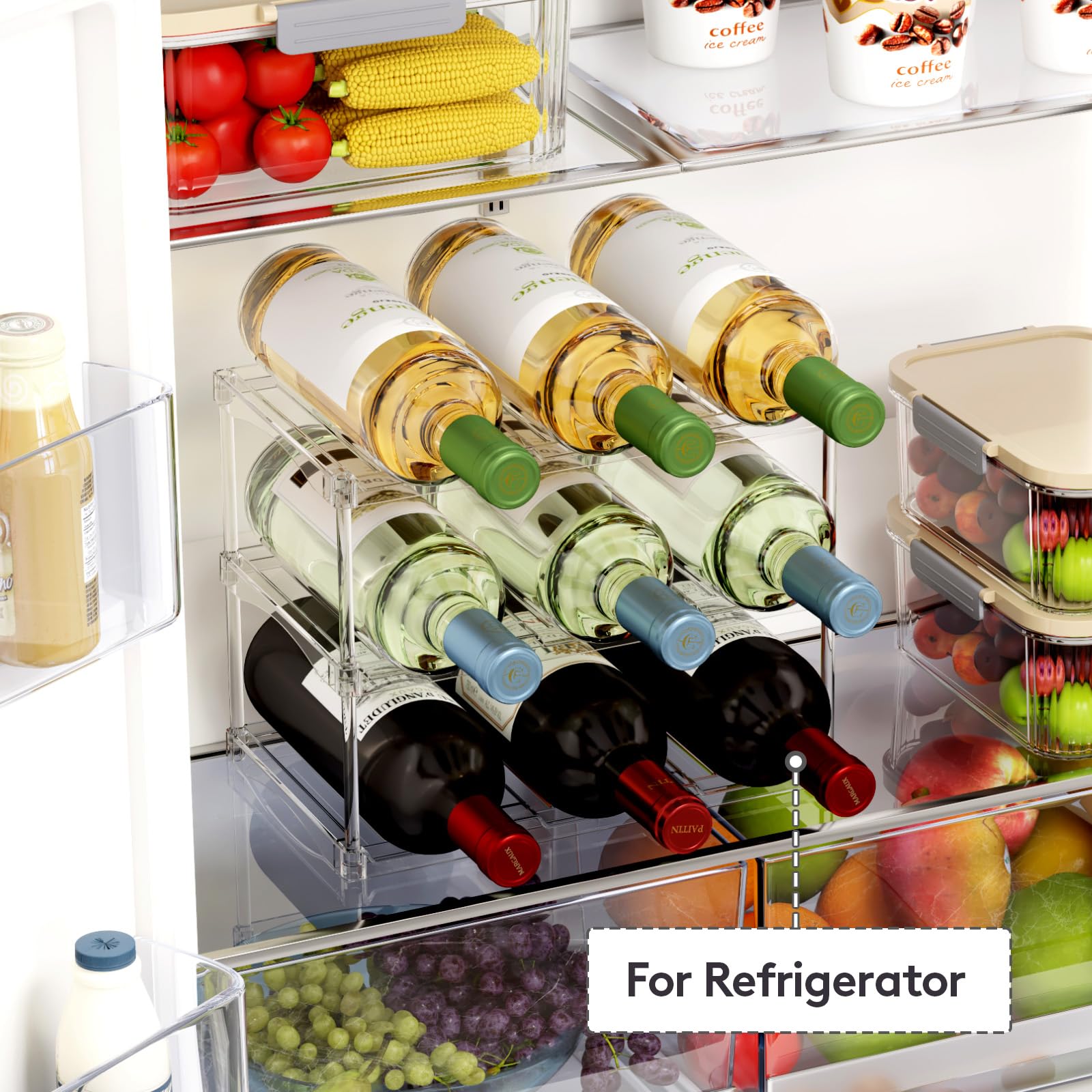 Lifewit in-kitchen setup blends with decor while keeping bottles neatly organized.