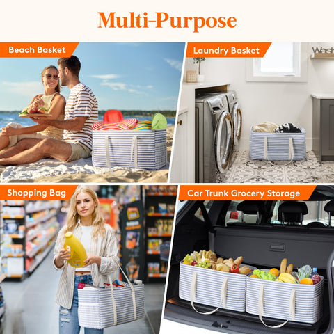 Lifewit tote open wire-frame enables effortless loading