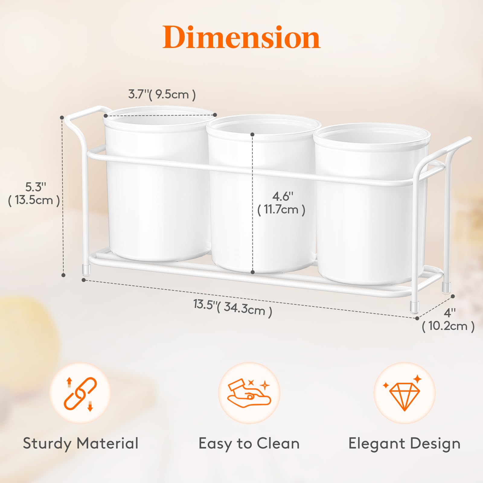 Lifewit utensil holder with dual handles for easy transport.