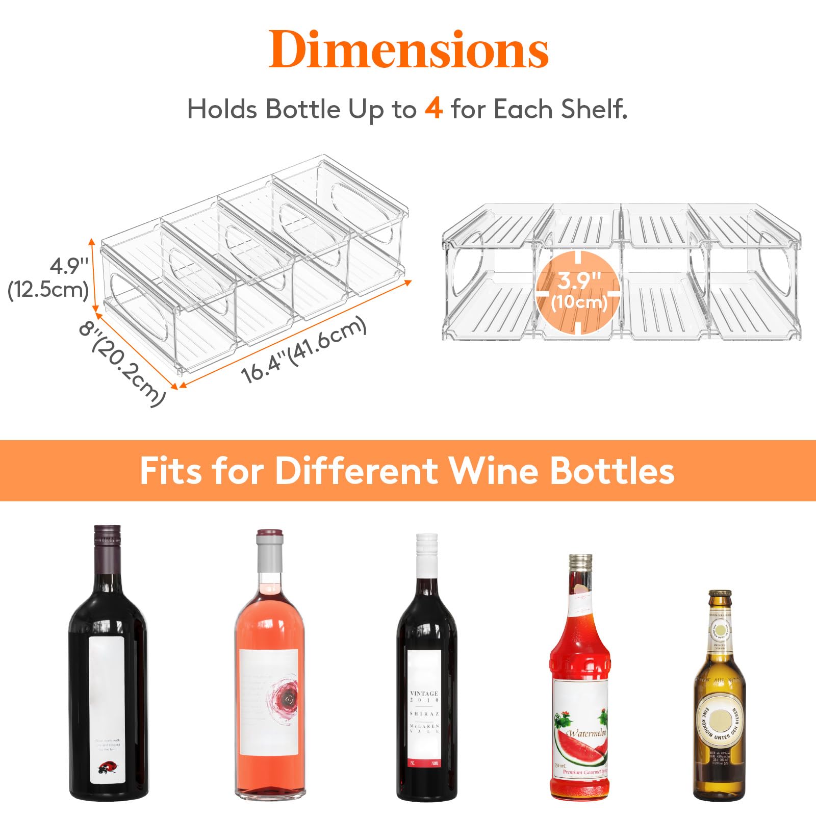 Lifewit wine rack insert provides sturdy support for safe bottle storage