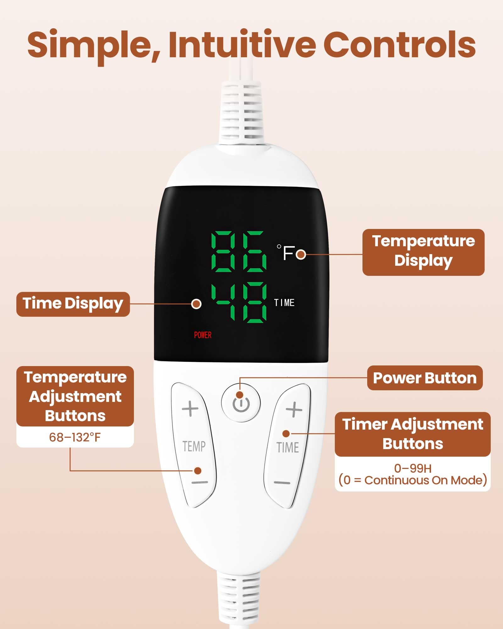 LIFVCNT digital panel on proofer enabling precise temperature and timer control