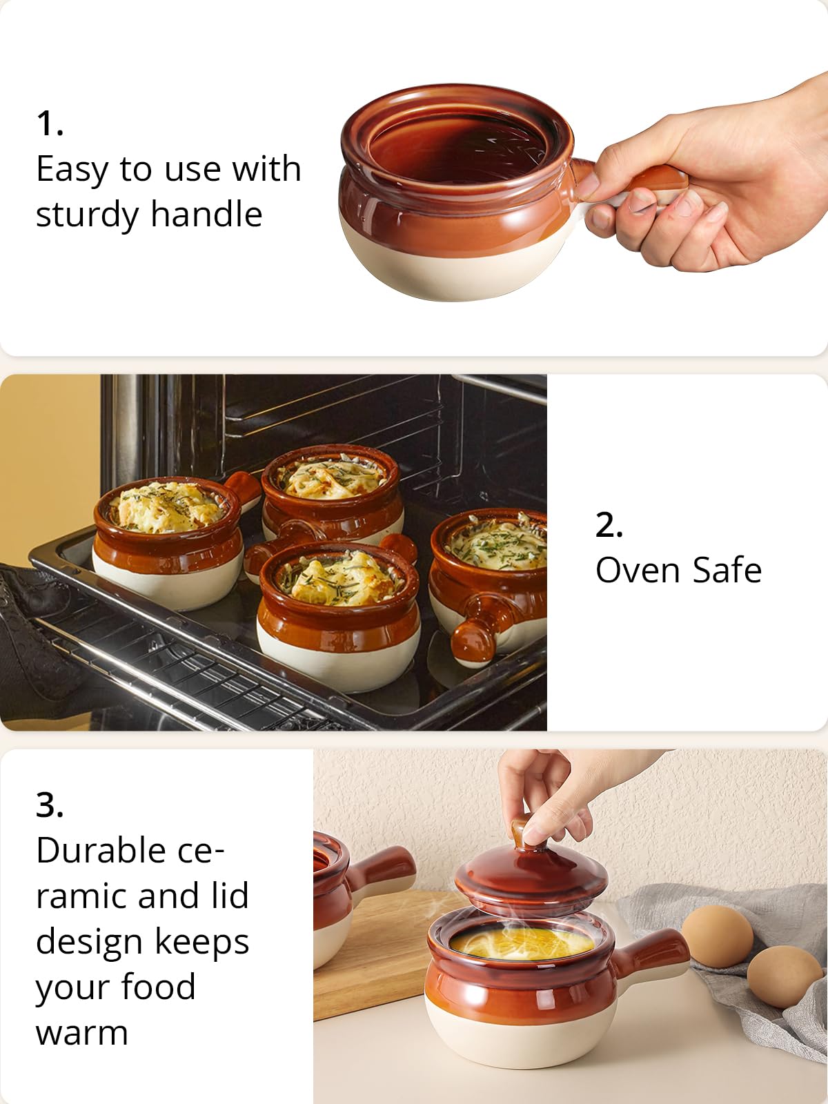 LIFVER ceramic soup bowl demonstrates effortless cleanup in the dishwasher