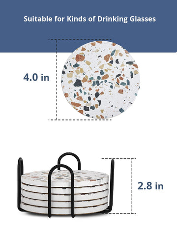 LIFVER modern coasters enhance table decor and practicality.
