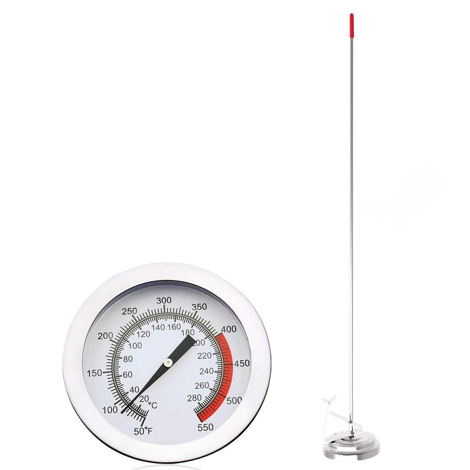 Wide 50 550°F range suitable for frying, grilling and more