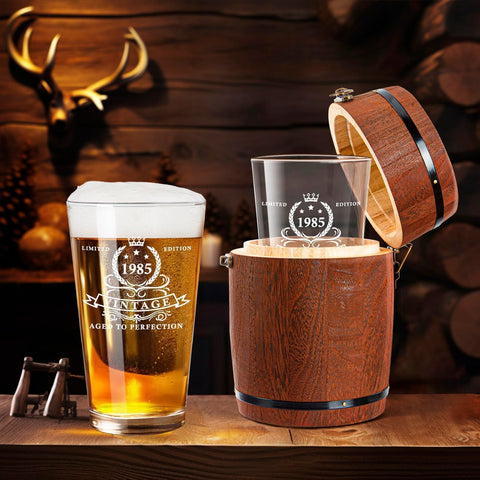 Lighten Life 16oz lead-free glass designed for daily beer and drinks.