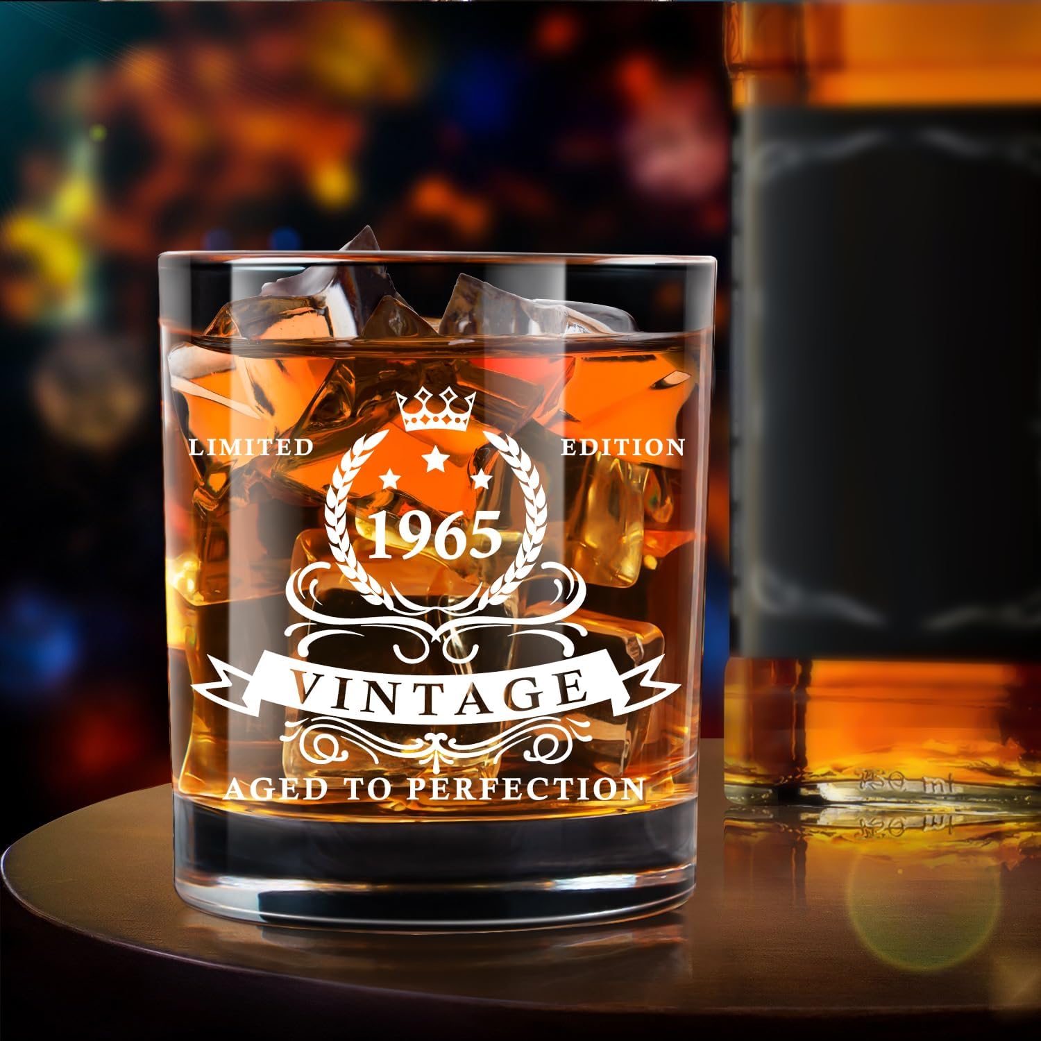 LIGHTEN LIFE versatile glass suitable for whiskey, scotch, or cocktails.