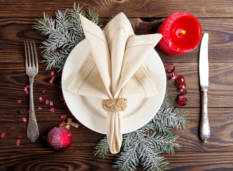Lightnpro natural flax napkins are washable and reusable for everyday meals and gatherings.