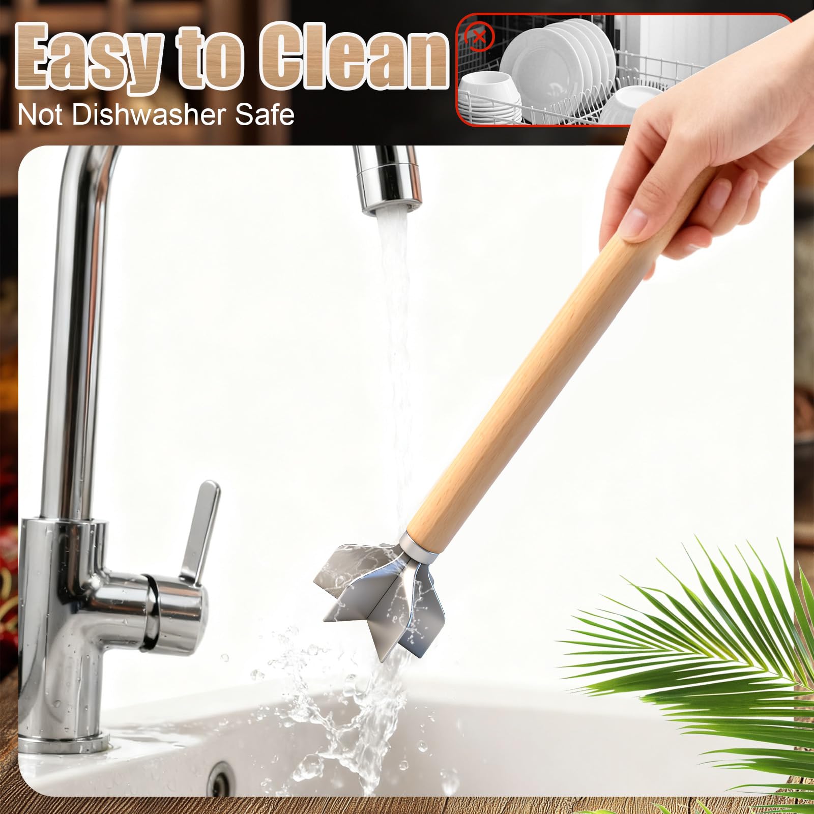 Lignumix easy-clean surface after rinsing for quick maintenance