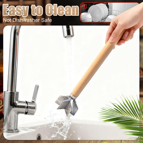 Lignumix easy-clean surface after rinsing for quick maintenance