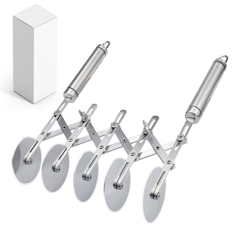Lihengkong 5-Wheel Pastry Cutter main view showing versatility in baking prep