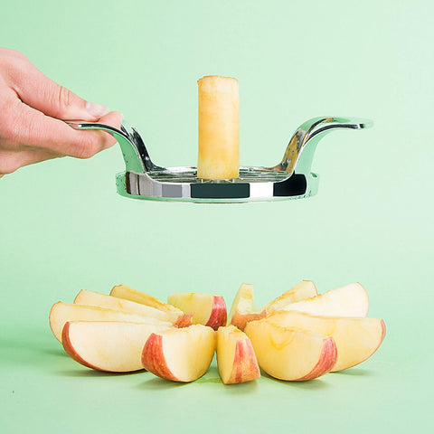 LIIGEMI Apple Slicer core ring alignment for clean cores.