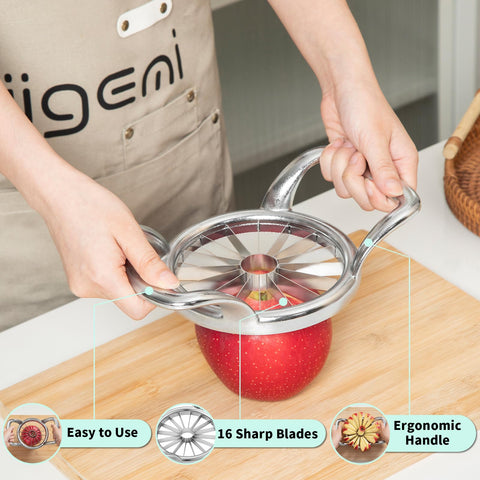 LIIGEMI Stainless steel blades close-up for sharp, durable performance.