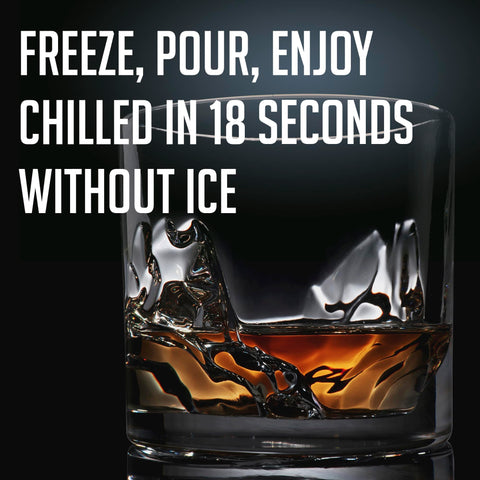 LIITON freezable whiskey glass ready for freezer storage and ice-free chilling.