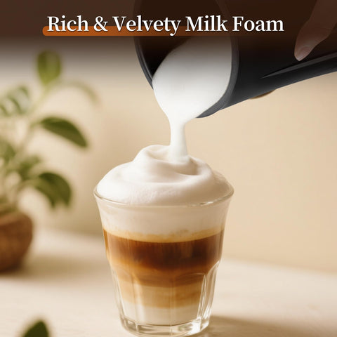 Liksiy Milk Frother quiet operation for peaceful coffee moments