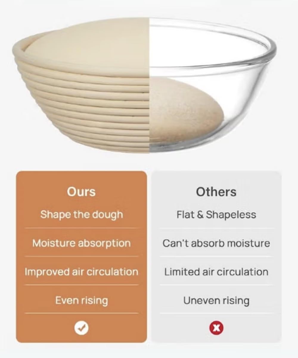 Liliadon dough scrapers set; metal and plastic for versatile shaping