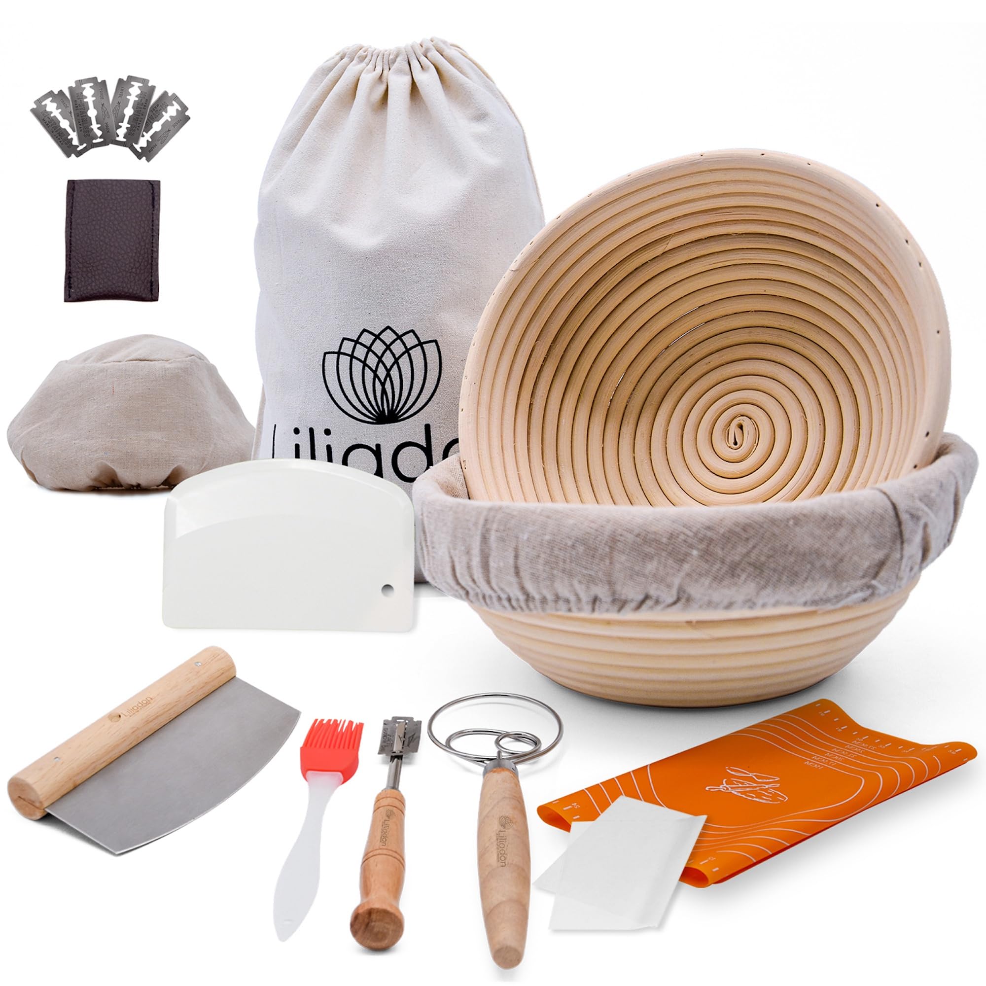Liliadon Indonesian rattan banneton; durable, non-stick surface supports perfect proofing
