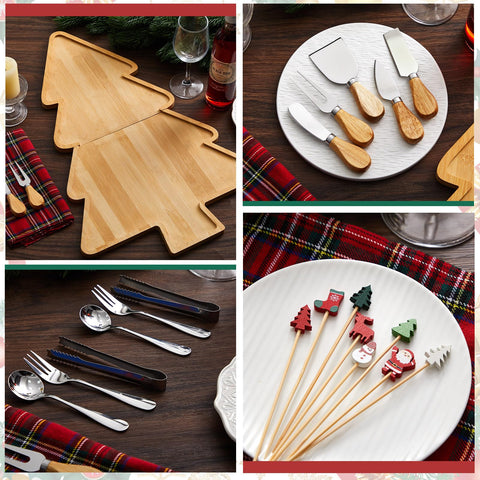 Liliful kraft tags included for clear labeling and festive decor on foods