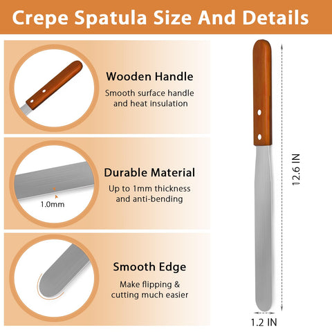 Lilithye crepe-tool-kit closeup shows smooth surface protecting pans