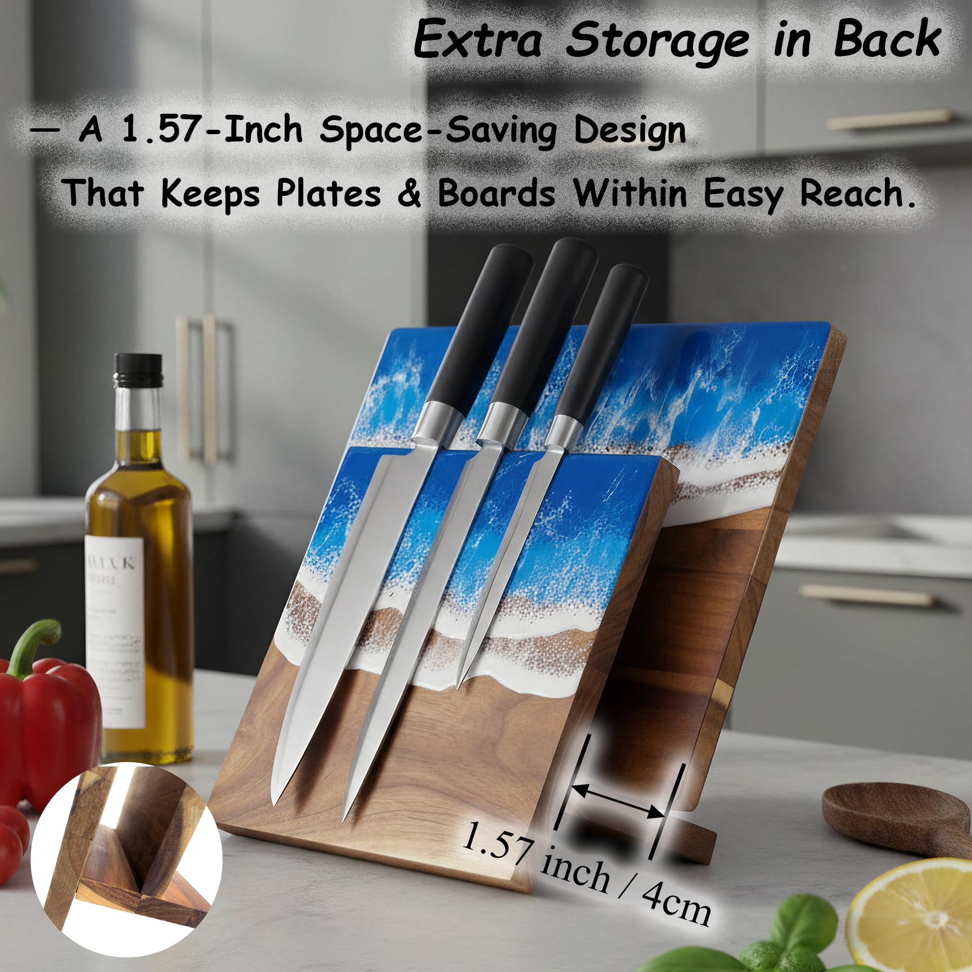 LILKUISYN four magnets securely hold knives and utensils
