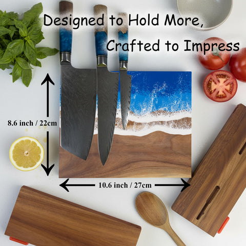 LILKUISYN ocean wave resin design adds unique kitchen focal point