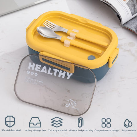 Lille Home two-compartment bento highlighting portion control