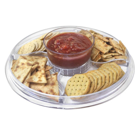 Lillian Tablesettings 6-in-1 multi-purpose server highlights versatile banquet setup.