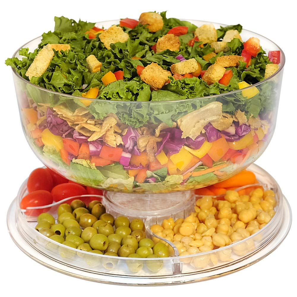 Lillian Tablesettings cake stand lid keeps treats fresh and dust-free.
