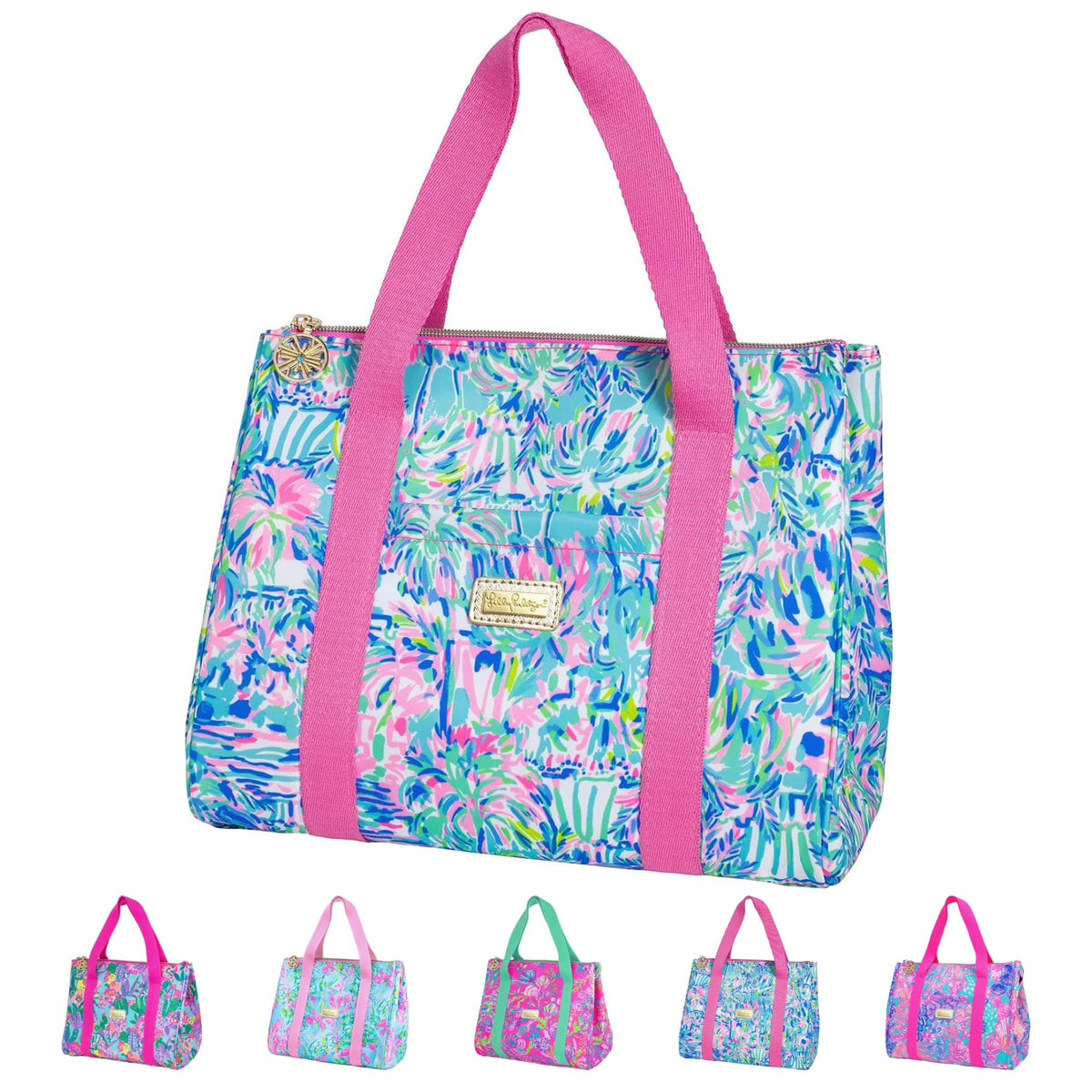 Lilly Pulitzer cute lunch bag insulated tote keeps meals fresh on the go.