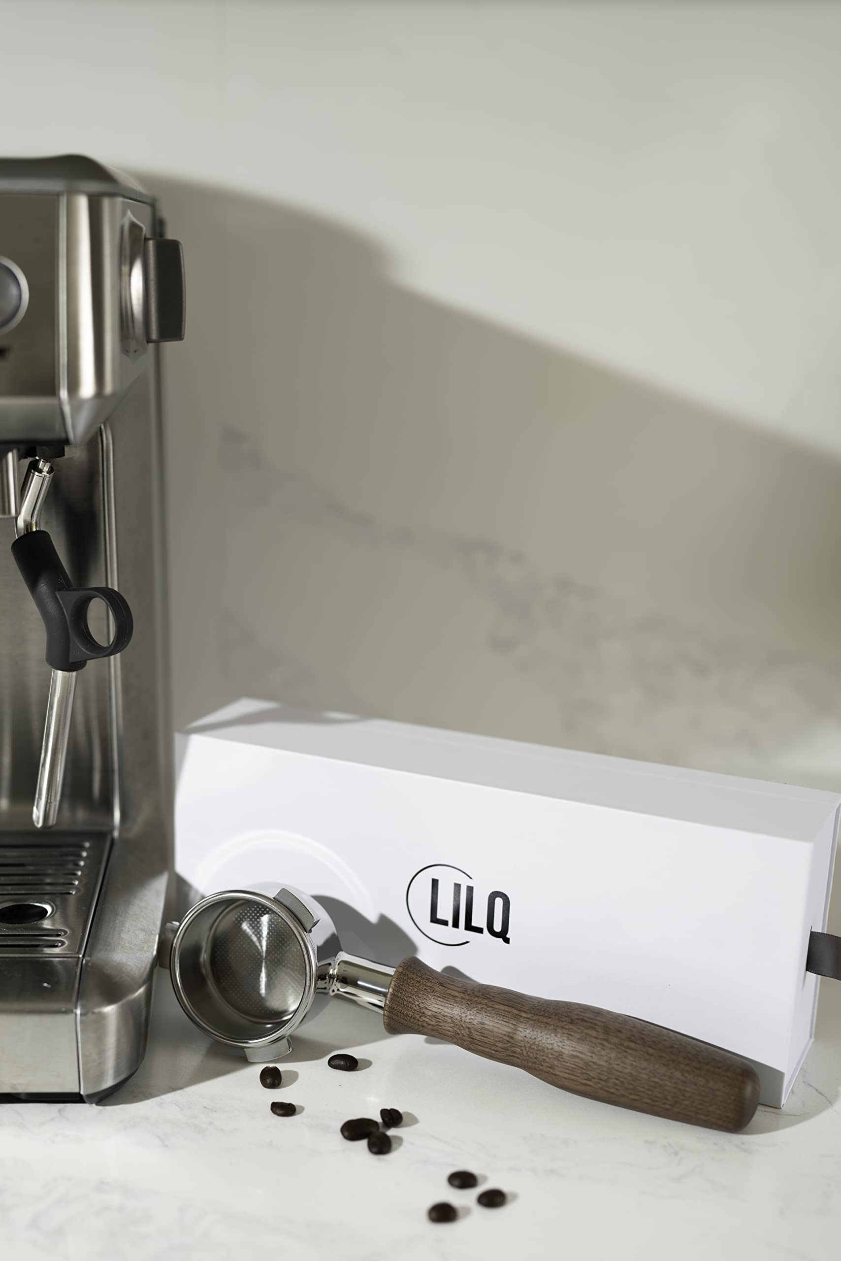 LILQ Breville Barista Series compatible portafilter attachment.