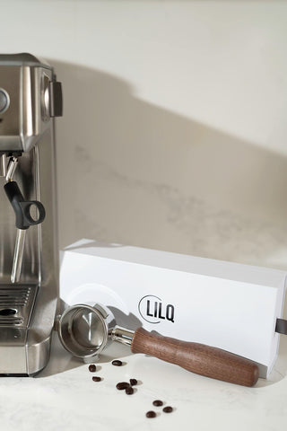 LILQ Breville Barista Series compatible portafilter attachment.