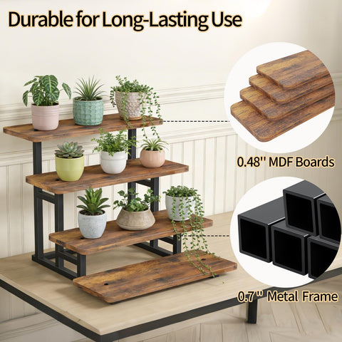Lilybud Lily Serving Tray Stand Wood helps organize party essentials neatly