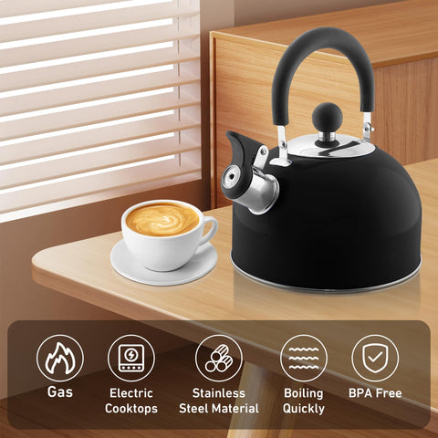 Lily's Home 2qt kettle demonstrates generous capacity for six cups