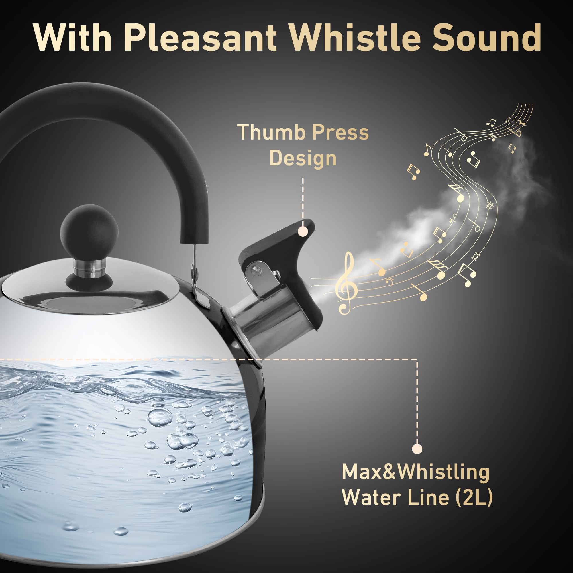 Lily's Home kettle spout with flip-up cover for smooth pouring