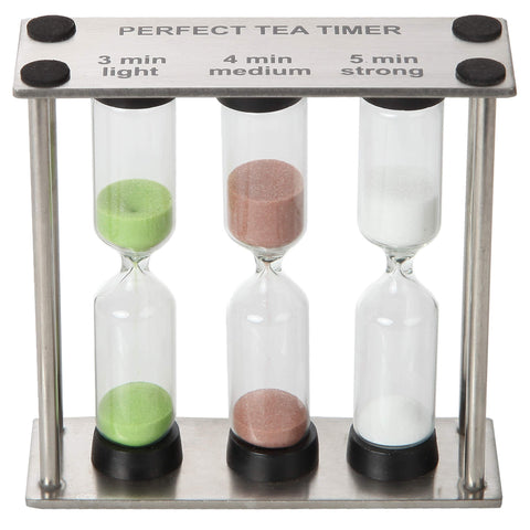 Lily's Home 4-minute glass timer ideal for stronger teas and timed tasks