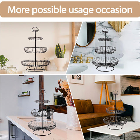 Lily's Home black-framed stand complements modern kitchen décor and adds functional decor.