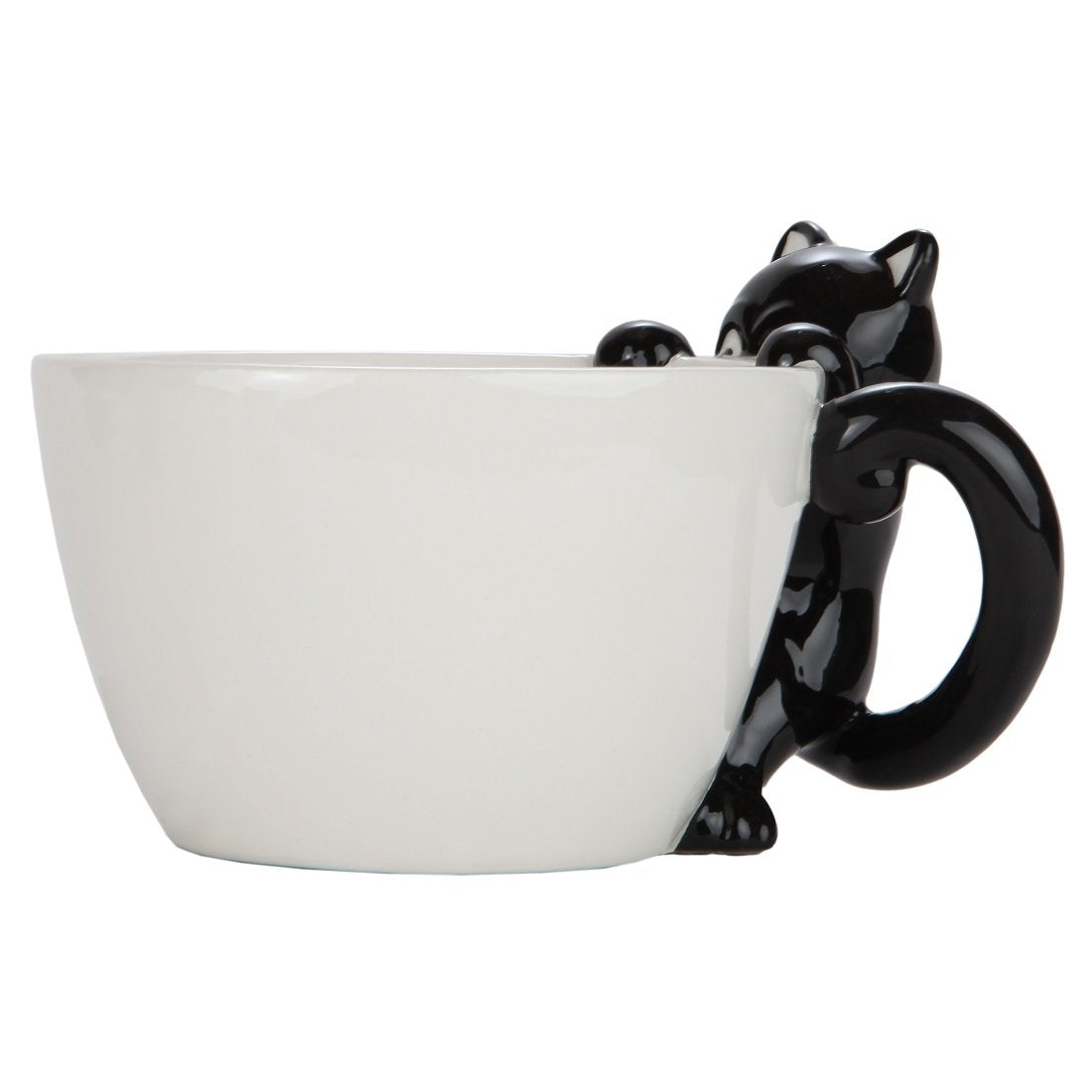 Lily's Home cat mug side view highlighting sturdy handle