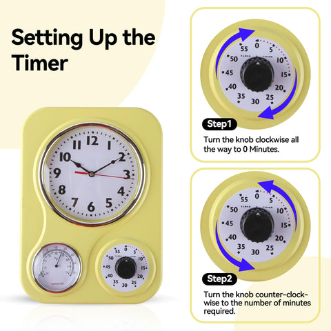 Lily's Home retro clock makes a thoughtful gift for home lovers.