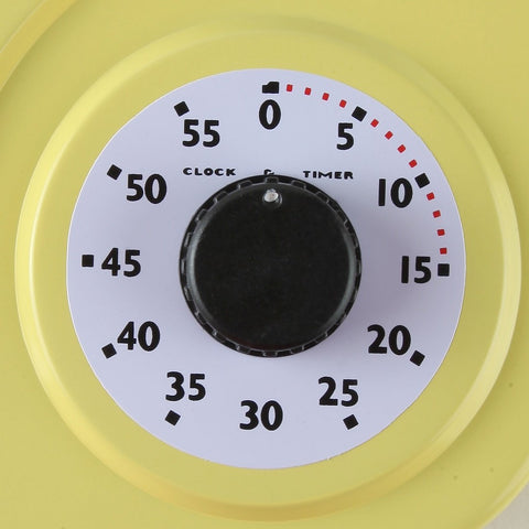 Lily's Home vintage-style clock adds color and charm to kitchens or diners.