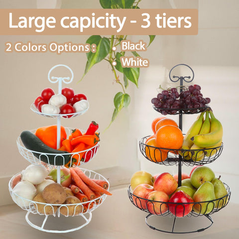 Lily's Home kitchen organizer holds diverse produce items for easy access.