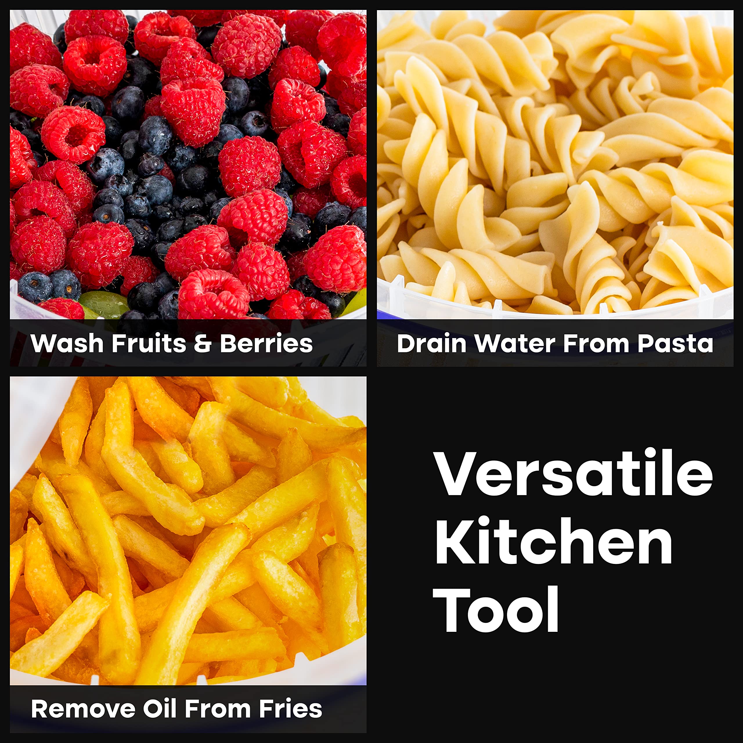 lilystone versatile tool dries fruit and can de-oil fries when needed