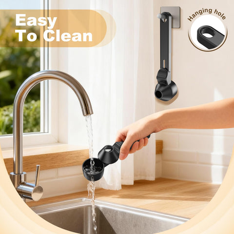 LimanChef K-Cup compatible design reduces spills during refills.