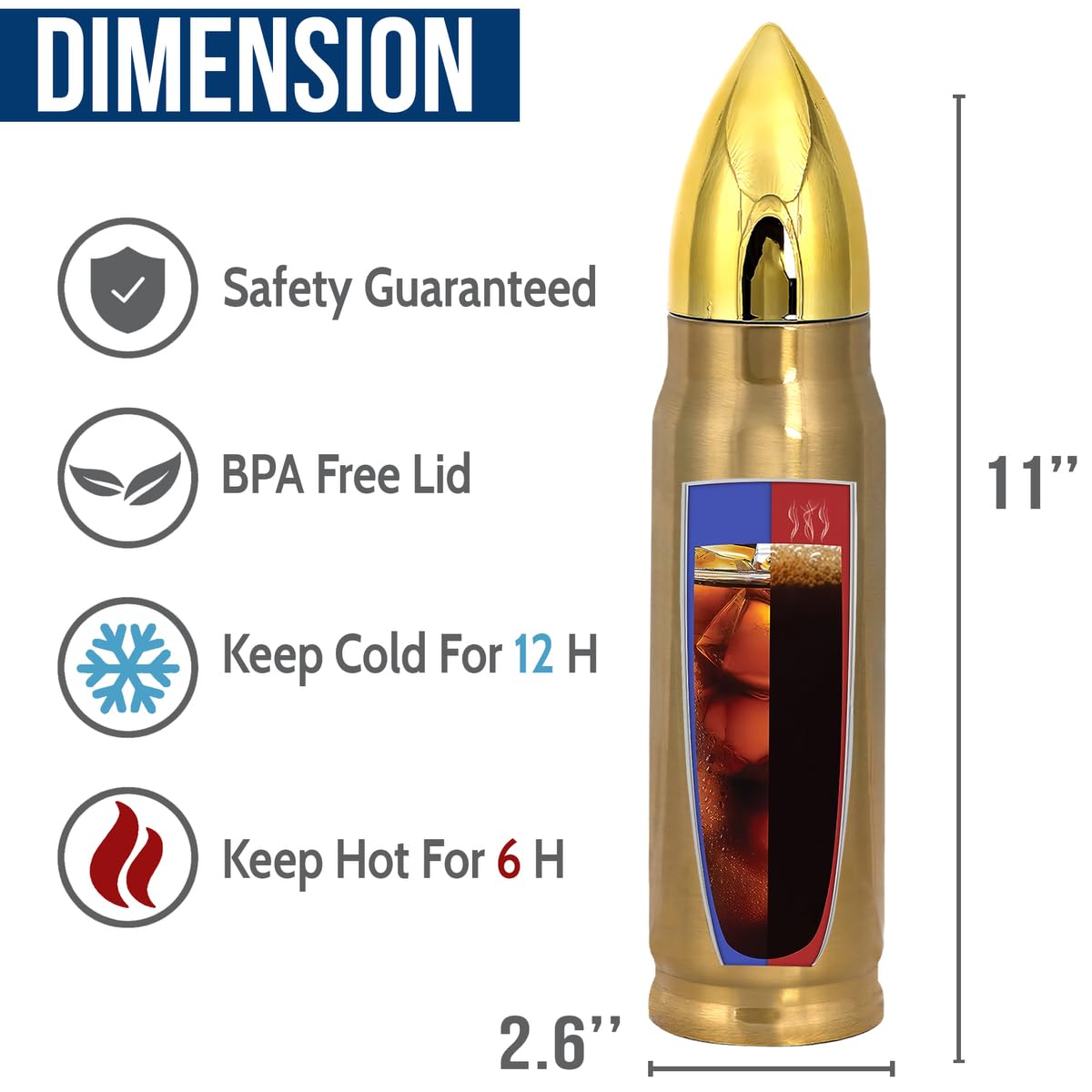 Limima American Flag design 17oz tumbler for daily use