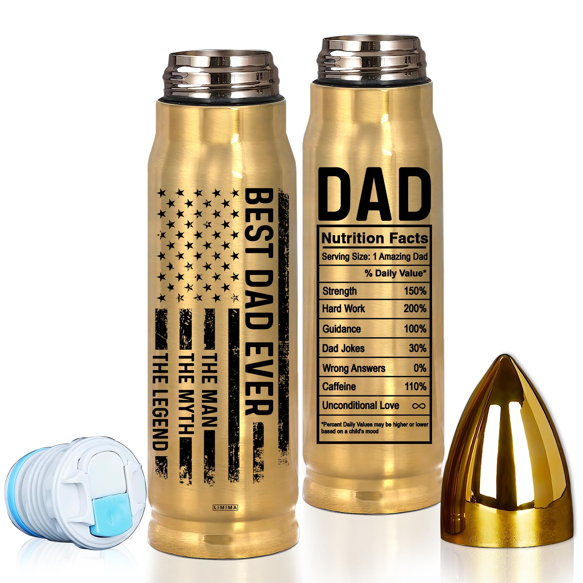 Limima Best Dad Ever 17oz tumbler, ideal Christmas gift