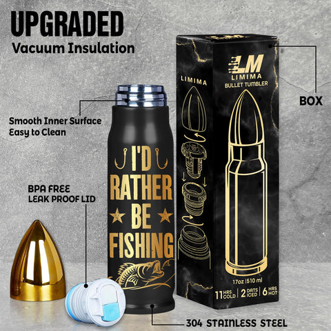 Limima fishing-rod-graphic tumbler blends style with practical use on lakes.