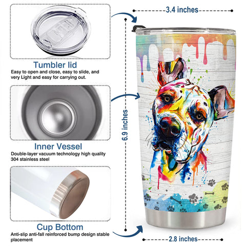 Limima Pitbull tumbler showing magnetic lid for quick access