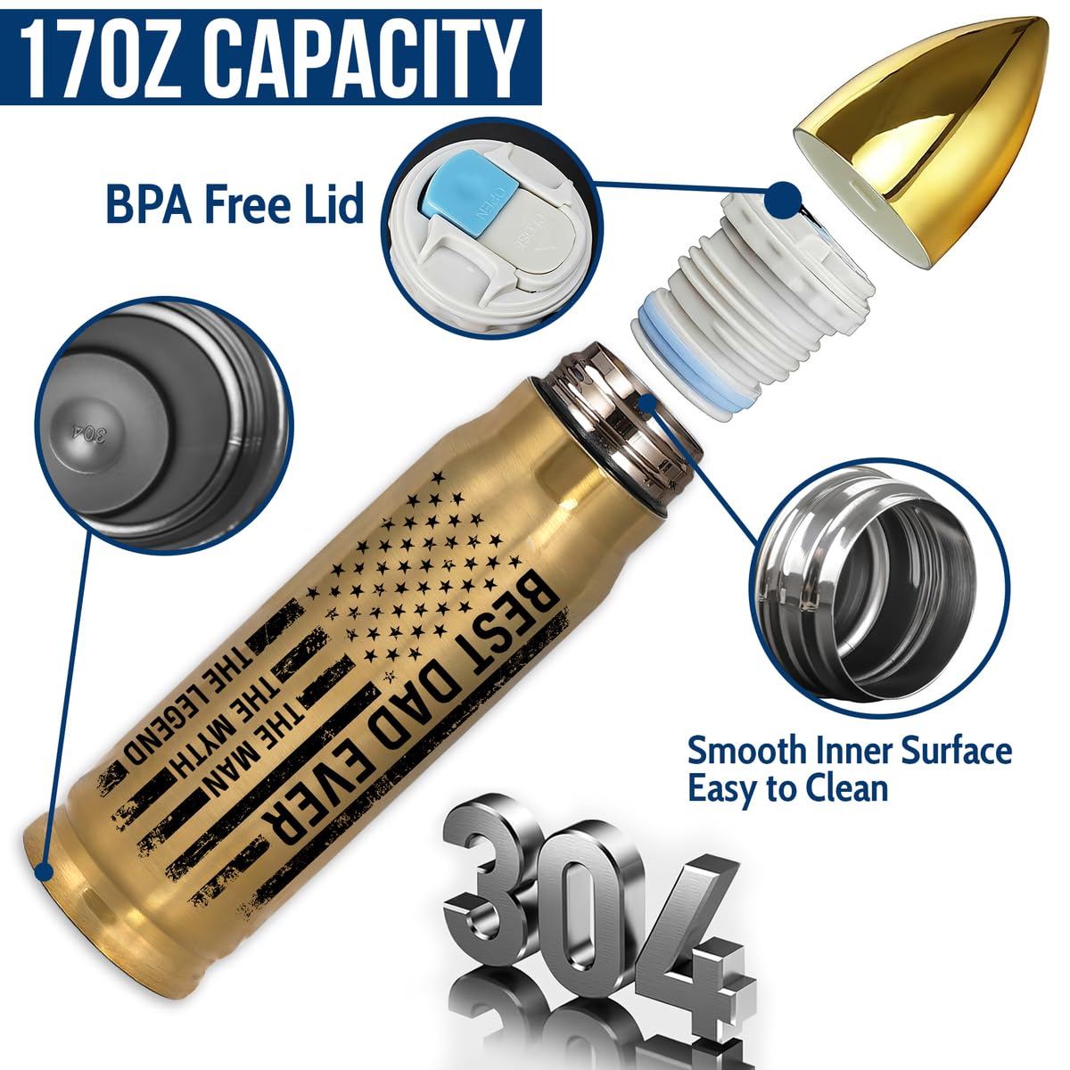 Limima Stainless steel body 17oz tumbler offers durability