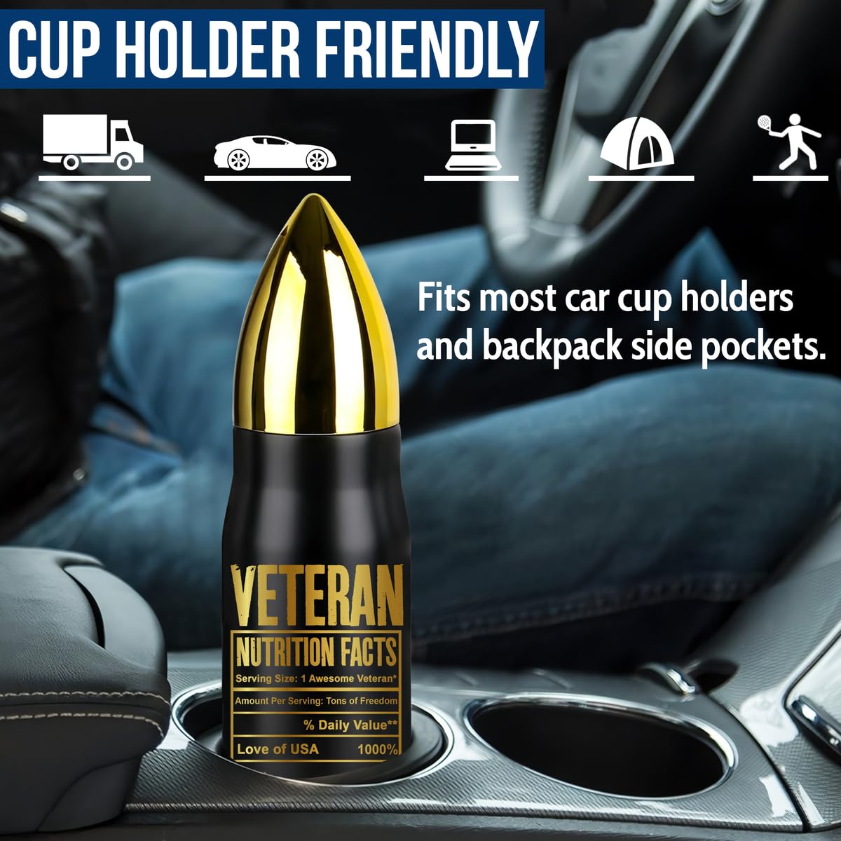 Limima Veteran Tumbler anti-sweat finish stays comfortable to hold