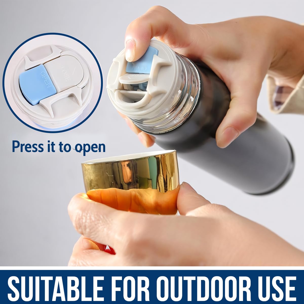 Limima Veteran Tumbler fits most car cup holders for easy transport